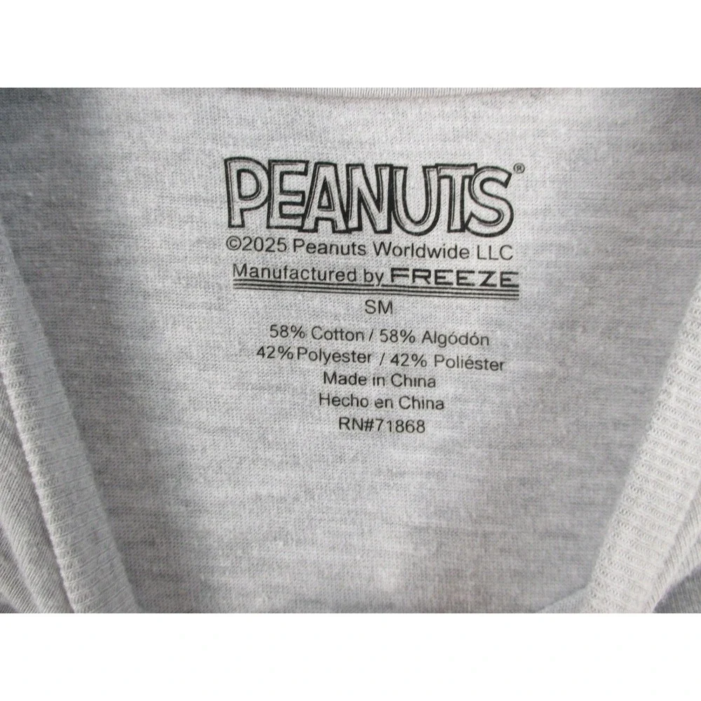Peanuts‎ Woodstock Boys T Shirt Grey Patriotic American Flag Home of the Brave M